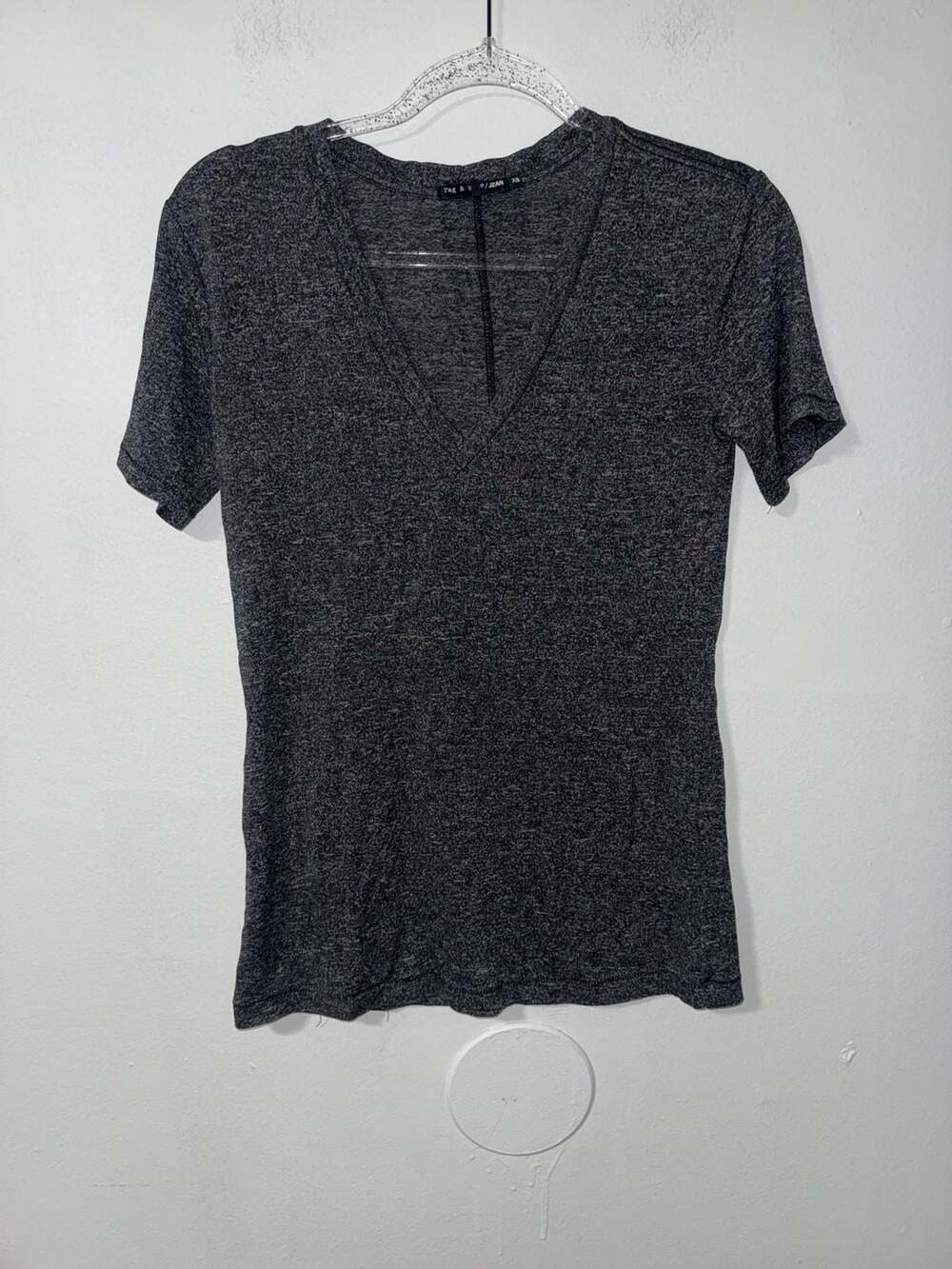 Rag & Bone/Jean V-Neck T-Shirt Size XS Charcoal